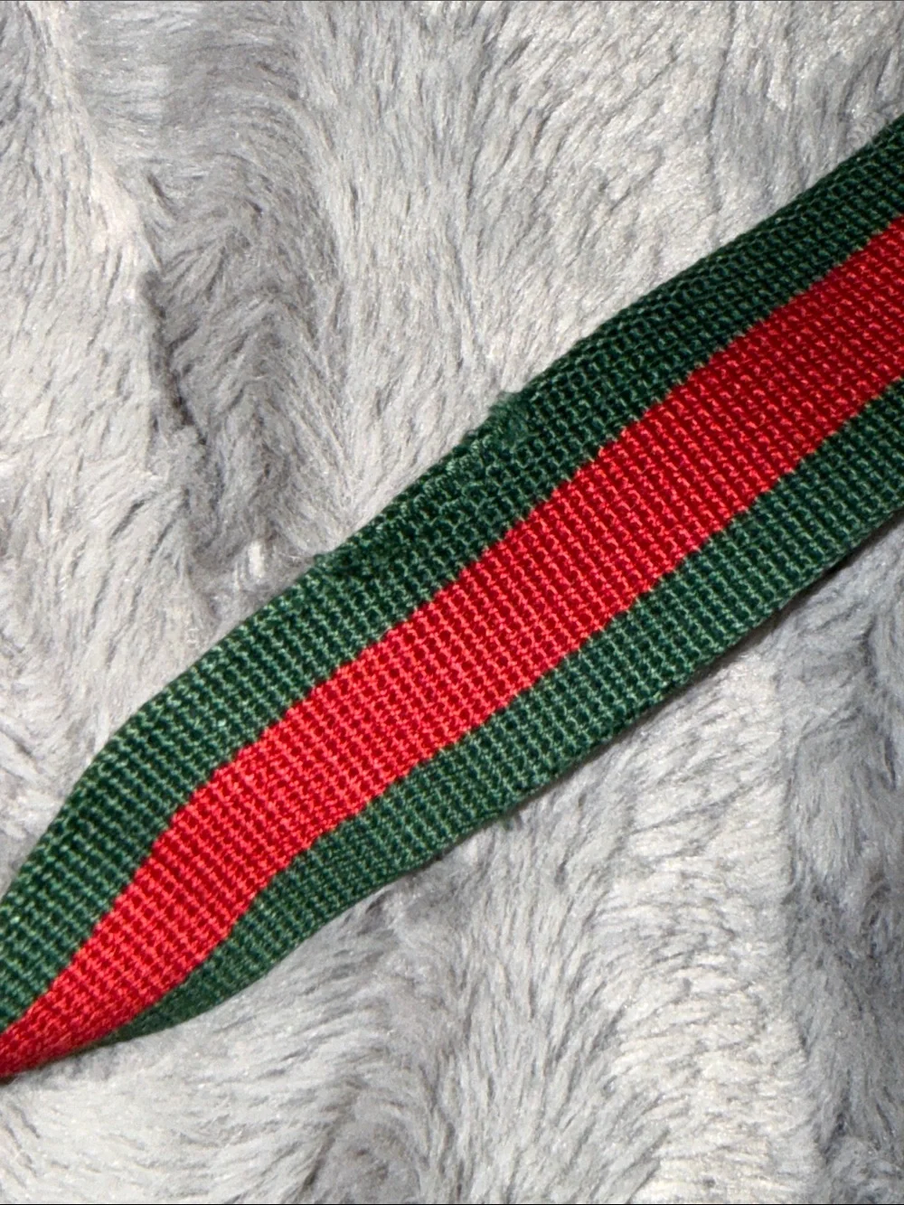 Preloved Gucci Brown GG Canvas Belt Bag with Green-Red Web Strap with Dust bag